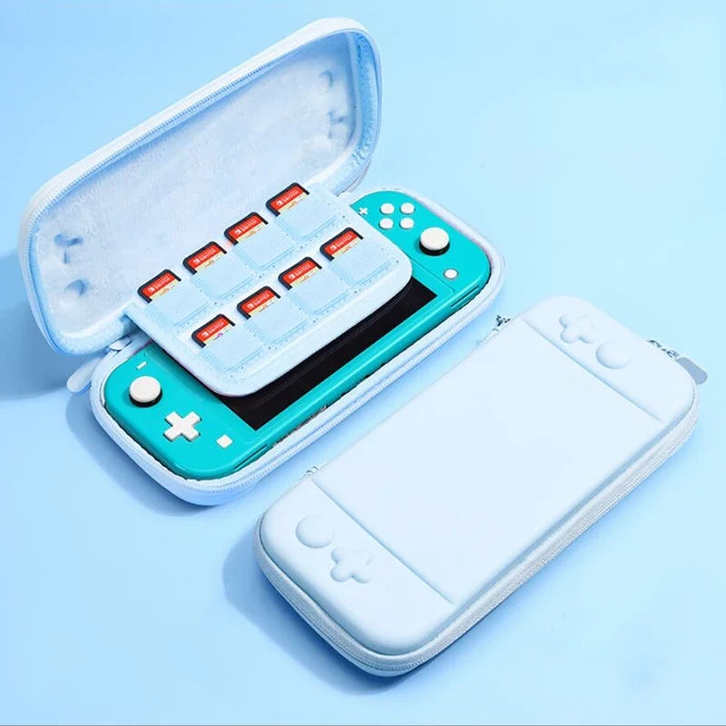 3 in 1 Portable Hard Carrying Bag Case for Switch Lite Console Game Accessories Storage with Cute Thumb Grip Cover Free Shipping