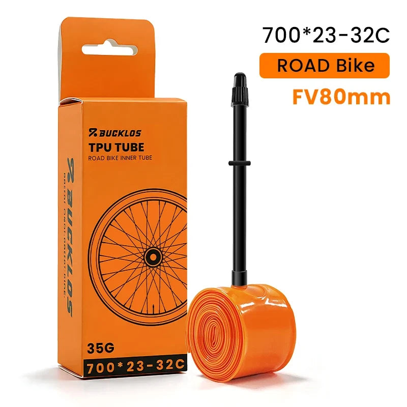 BUCKLOS Bike Inner Tube TPU 700C Bicycle Inner Tire Ultralight Wear-resistant Road Gravel Cycling Tire Tubes Bicycle Tire Parts