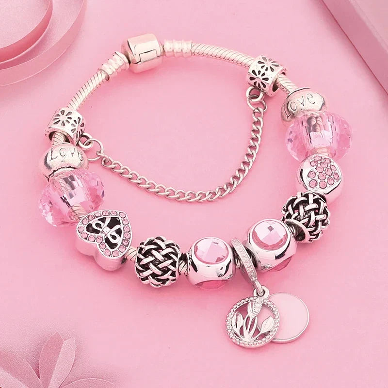 Kawaii Pink Charm Bracelets