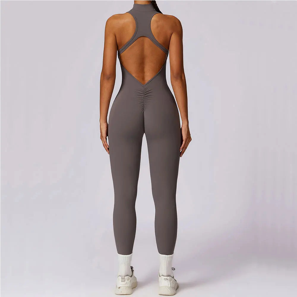 Mono de yoga ZipFit: Conjunto de ropa deportiva para mujer