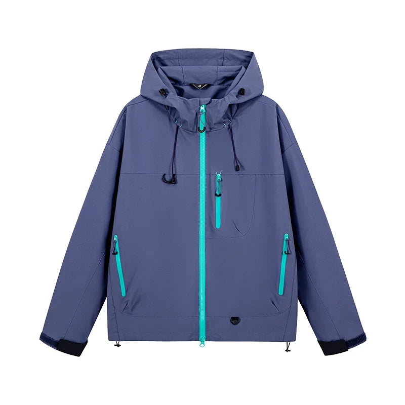 Autumn Sports Jacket Waterproof Windproof Jacket Men Women Outdoor Sports Hiking Running Mountaineering Hooded Casual Sport Coat