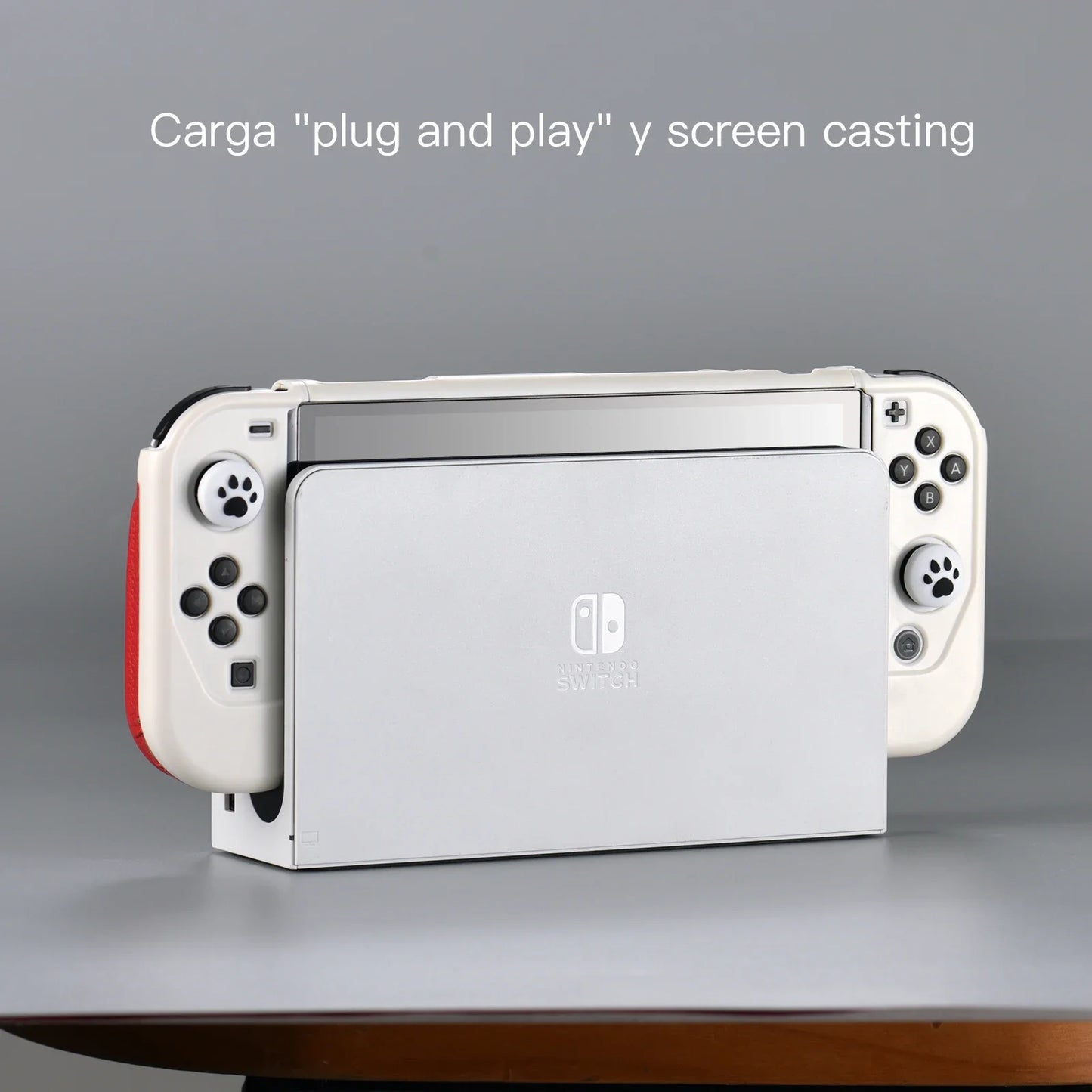 2023 New Switch OLED Case Game Console All-in-One Case Surface Silicone Oily Grip Color Clash