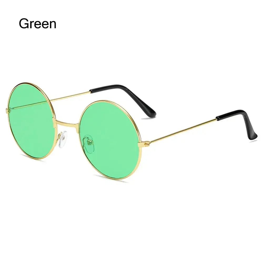 Novel Third Eye Round Metal Frame Sunglasses Chinese Style Erlang God Three Eyes Glasses Funny Party Halloween Cosplay Glasses