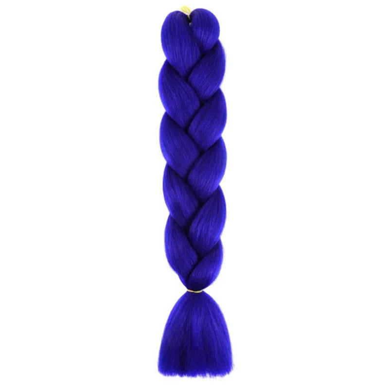 24-Inch Jumbo Box Braiding Hair Extensions | Yaki Straight Synthetic Dreadlocks
