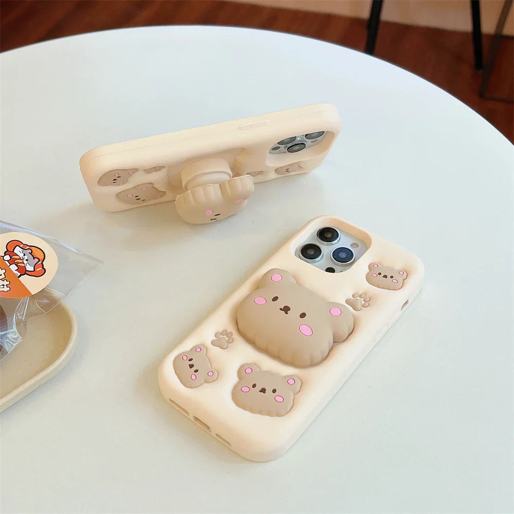 Funda de iPhone de oso linda