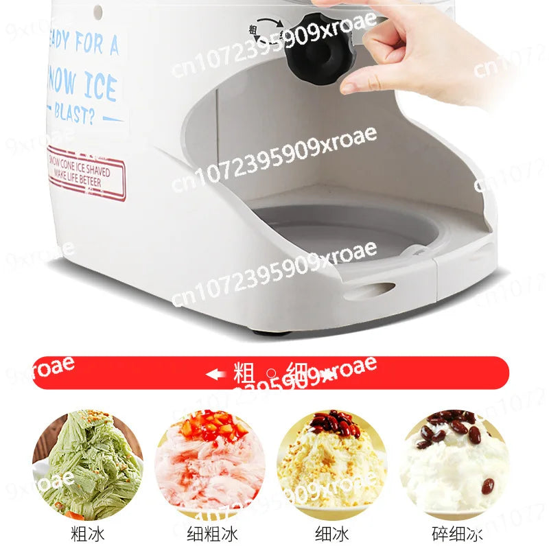 Fully automatic ice brick snowflake shaving machine crushed icicle dessert ordering smoothie machine
