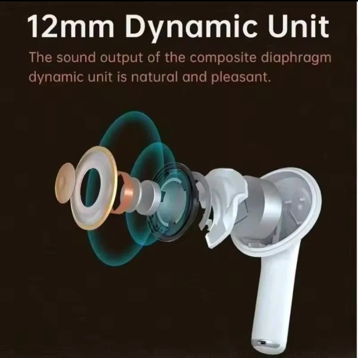UEESFIT A5 Bluetooth Earphone ENC Mini Wireless Earbuds Active Noise Cancelling Sport Headsets Game Headphone For All Smartphone