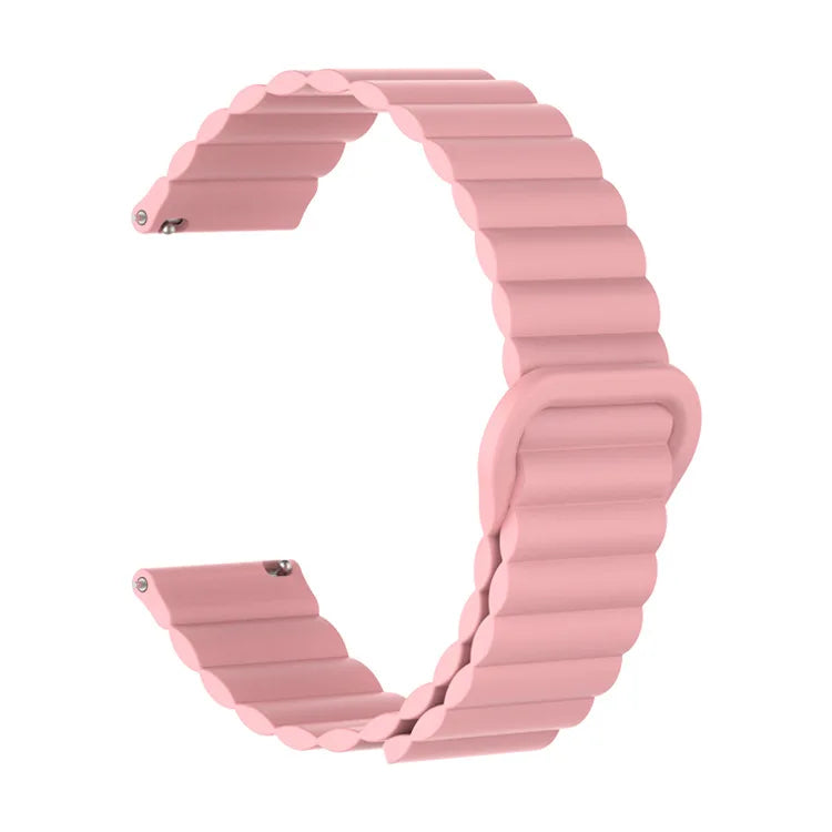 Motorola Moto Watch Ribbed Magnetic Silicone Loop Band, 32 Colors