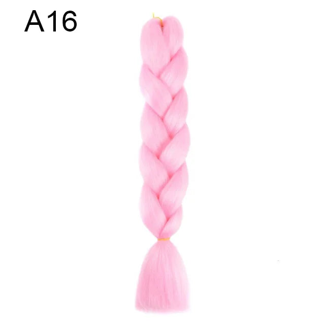 24-Inch Yaki Braids Ombre Jumbo Braiding Hair | Green Synthetic Hair Extensions for DIY Styles