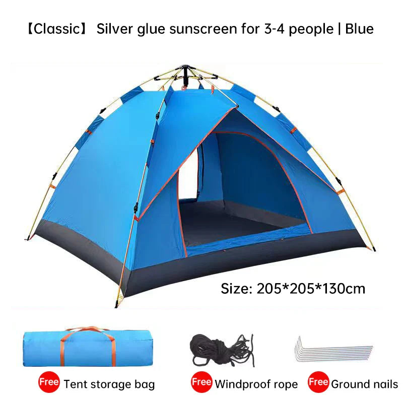 QuickSet Oasis: Tienda de campaña automática para 2-4 personas, ¡lista para lluvia y sol!