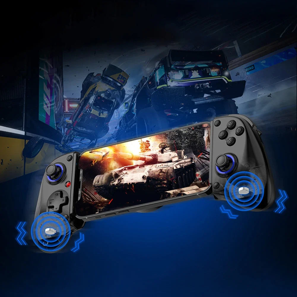 Mobile Phone Stretching Game Controller Wireless BT Game Controller Mobile Gaming Controller for Switch/PC/Android/iOS/Xbox