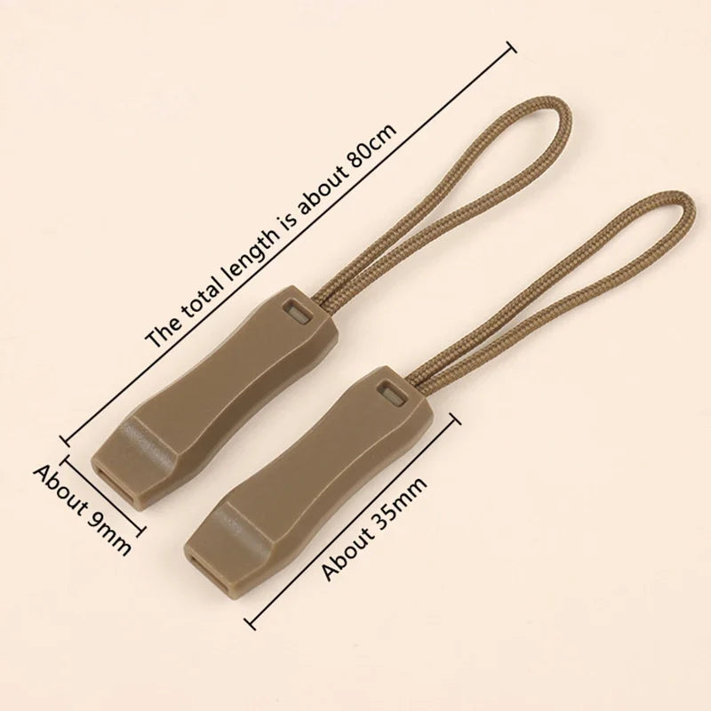 Camping Essential - Dual Band Multifunctional Whistle with Double Pipe and Tail Rope.