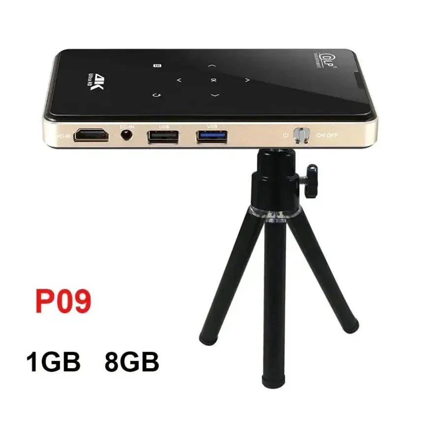 P09 4K Full HD Projector Android 2.4G/5G WiFi BT 4.0 Home Theater S905X,Quad core ARM Cortex-A53 CPU Video Portable Projectors