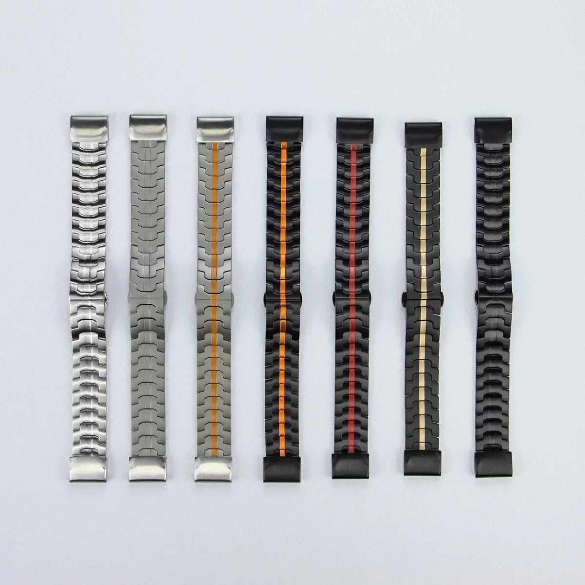 Garmin QuickFit 22/26mm Stainless Steel Bracelet with Color Stripe