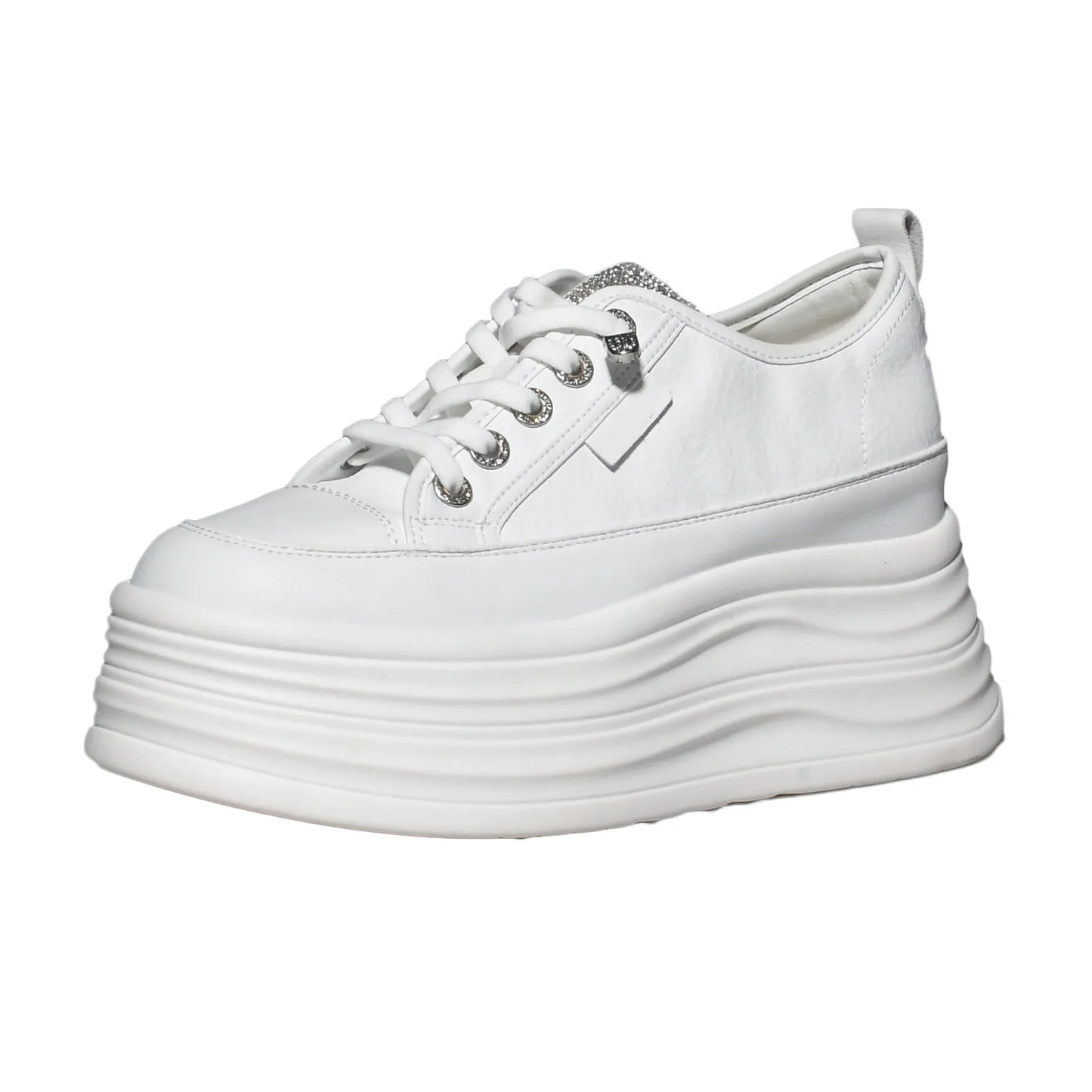 Fujin Hidden Heel Shoes High Platform shoes 9cm 3 inch comfortable sneakers for women Vulcanized Shoes Chunky Wedge Casual Shoes