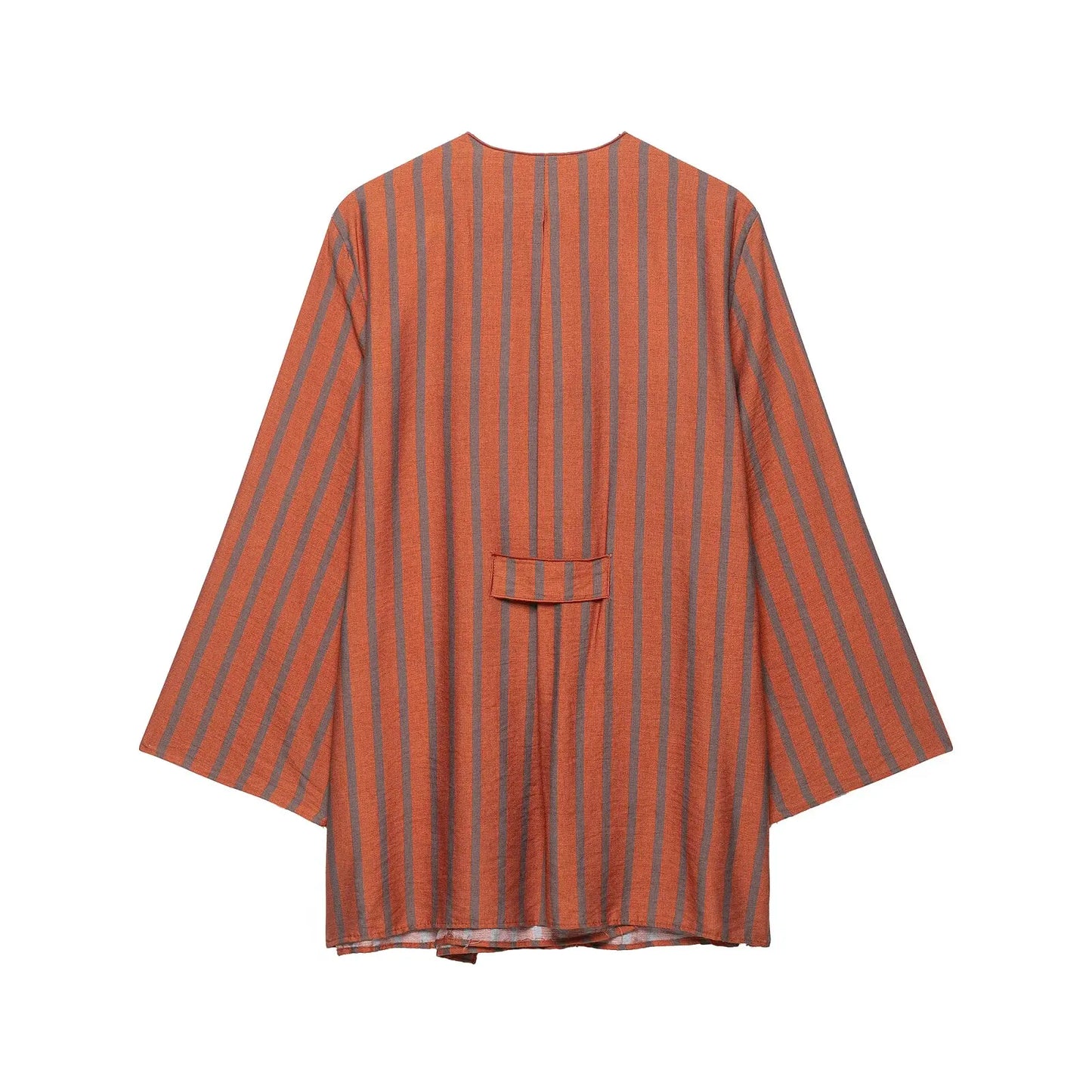 KLKXMYT Women's Vintage Stripe Pants Set Long Sleeve Tied Shirt Tops Suits 2026 Autumn Casual 2 Pieces Set Women ﻿ ﻿