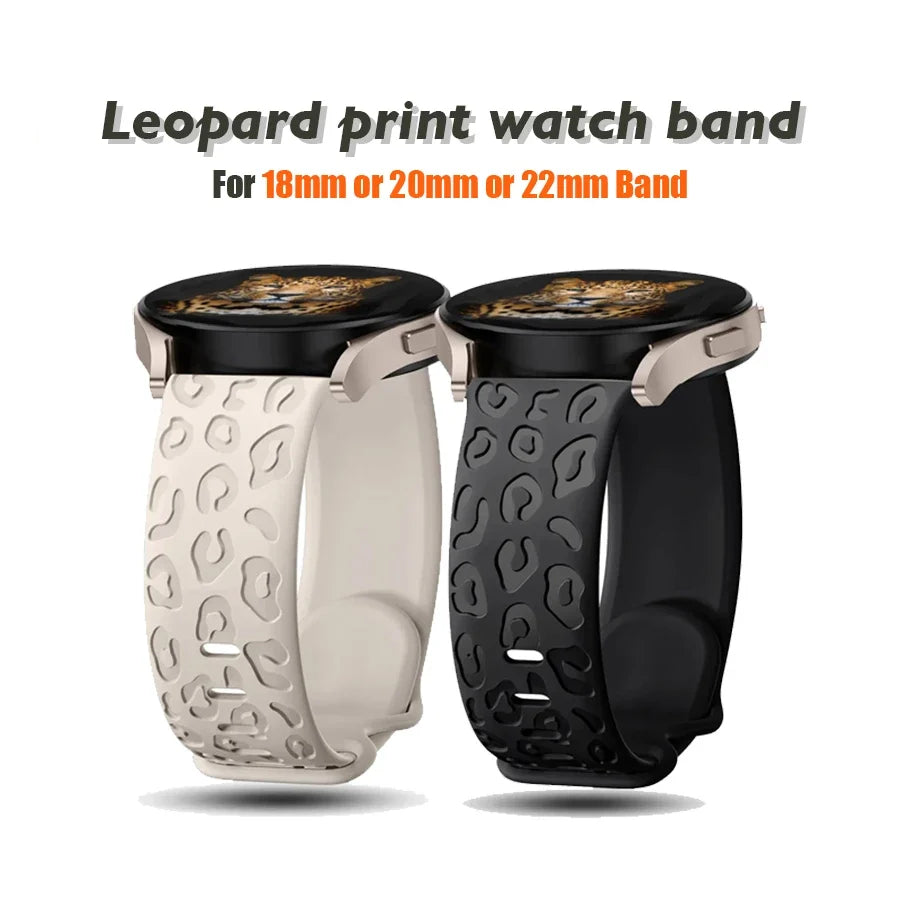 Polar Vantage, Grit X & Ignite Leopard Print Silicone Band