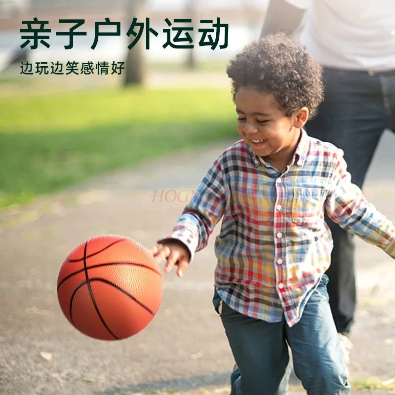 Children's elastic small leather ball, baby racket, basketball, kindergarten, outdoor ball toys for babies