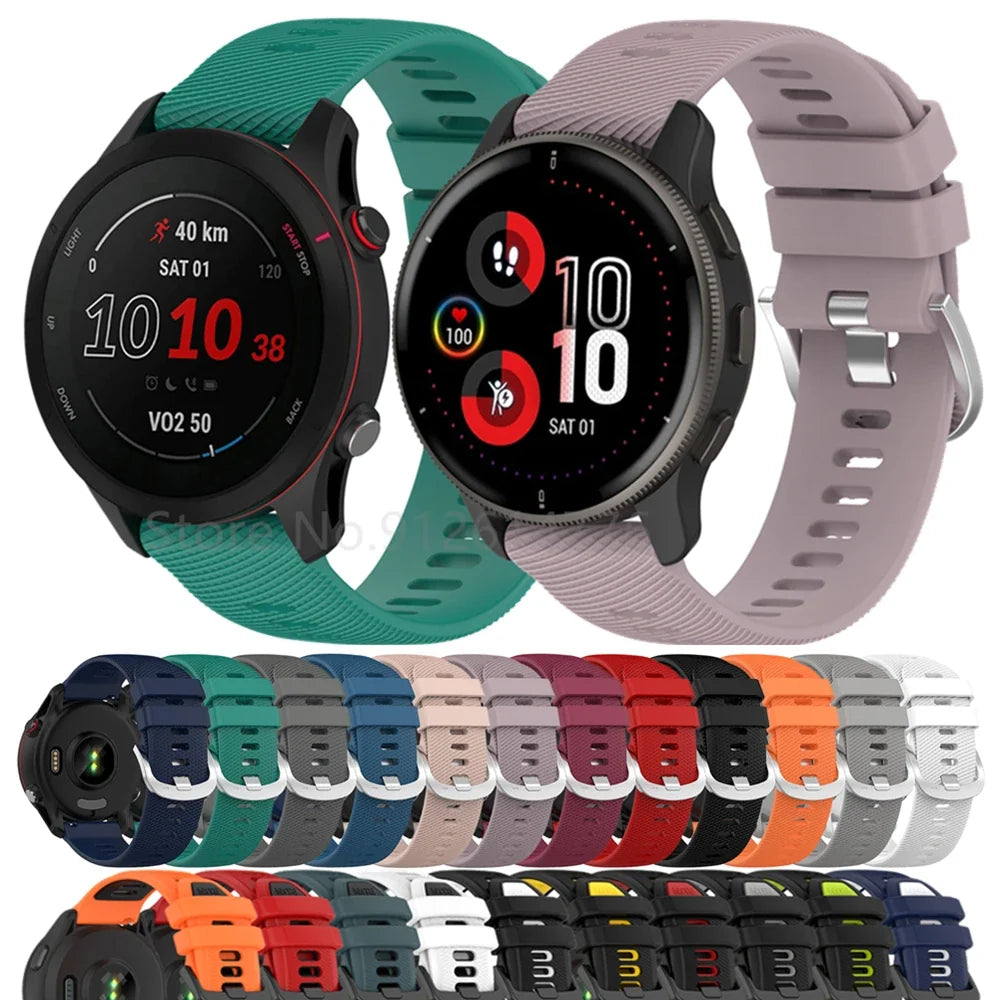 Garmin 18/20/22mm Quick Release Two-Layer Silicone Sport Band