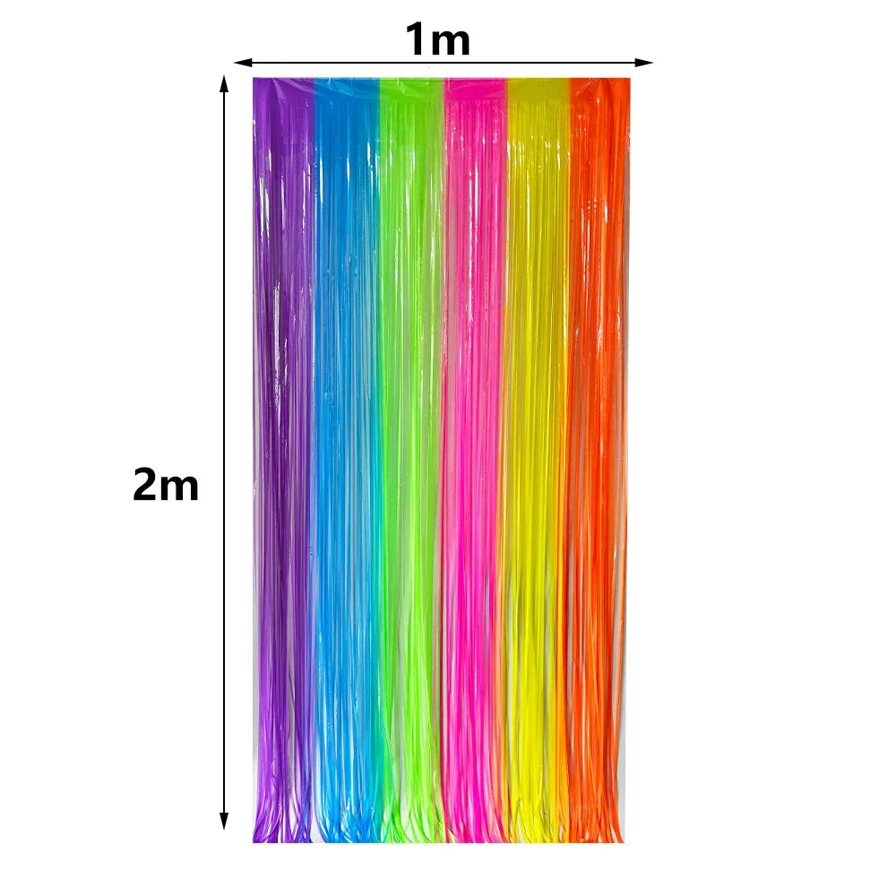 6 12 24 30 Pcs Neon Party Supplies Neon Formal Hats Glow In The UV Light Party Fluorescent Hat UV Light Party Decorations Adults
