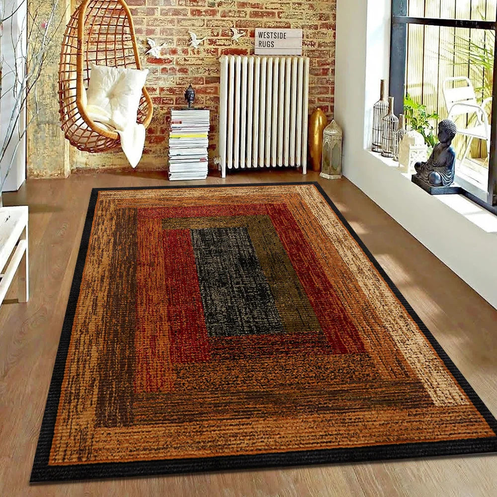 VIKAMA Nordic Style Retro Living Room Carpet Hotel Guest House Sofa Coffee Table Cushion Home Bedroom Non-Slip Bedside