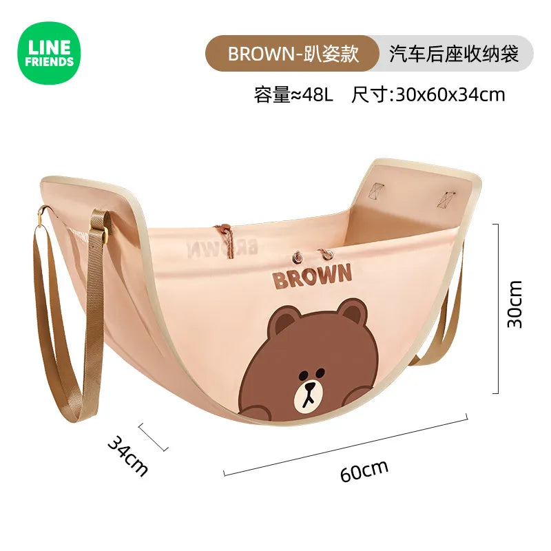 Bolsa de almacenamiento para asiento de coche Oso Pardo