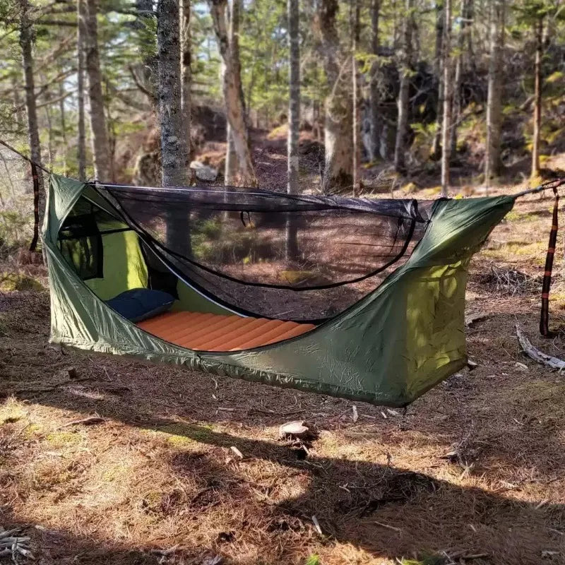 For Outdoor Camping with Air Mattress Mosquito Net and Awning Waterproof Outdoor Indoor Fitness New Design Garden Swing Hammock