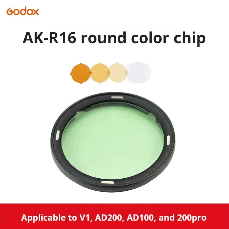 Shenniu AKR1 round lamp head magnetic attachment ad200pro accessory V1 flash semi-circular soft light cover set-top flash light
