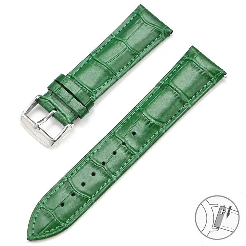 COROS PACE & APEX Croc-Embossed Leather Band