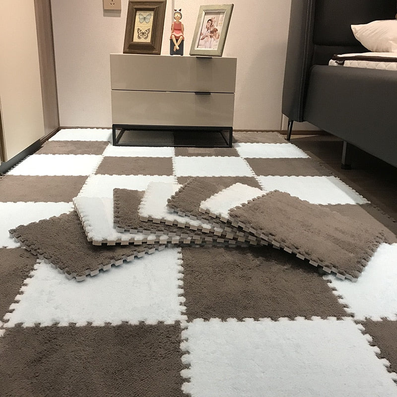 Baldosas de alfombra de felpa