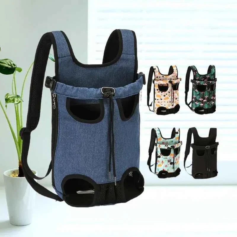 Mochila transportadora ajustable para gatos y perros pequeños