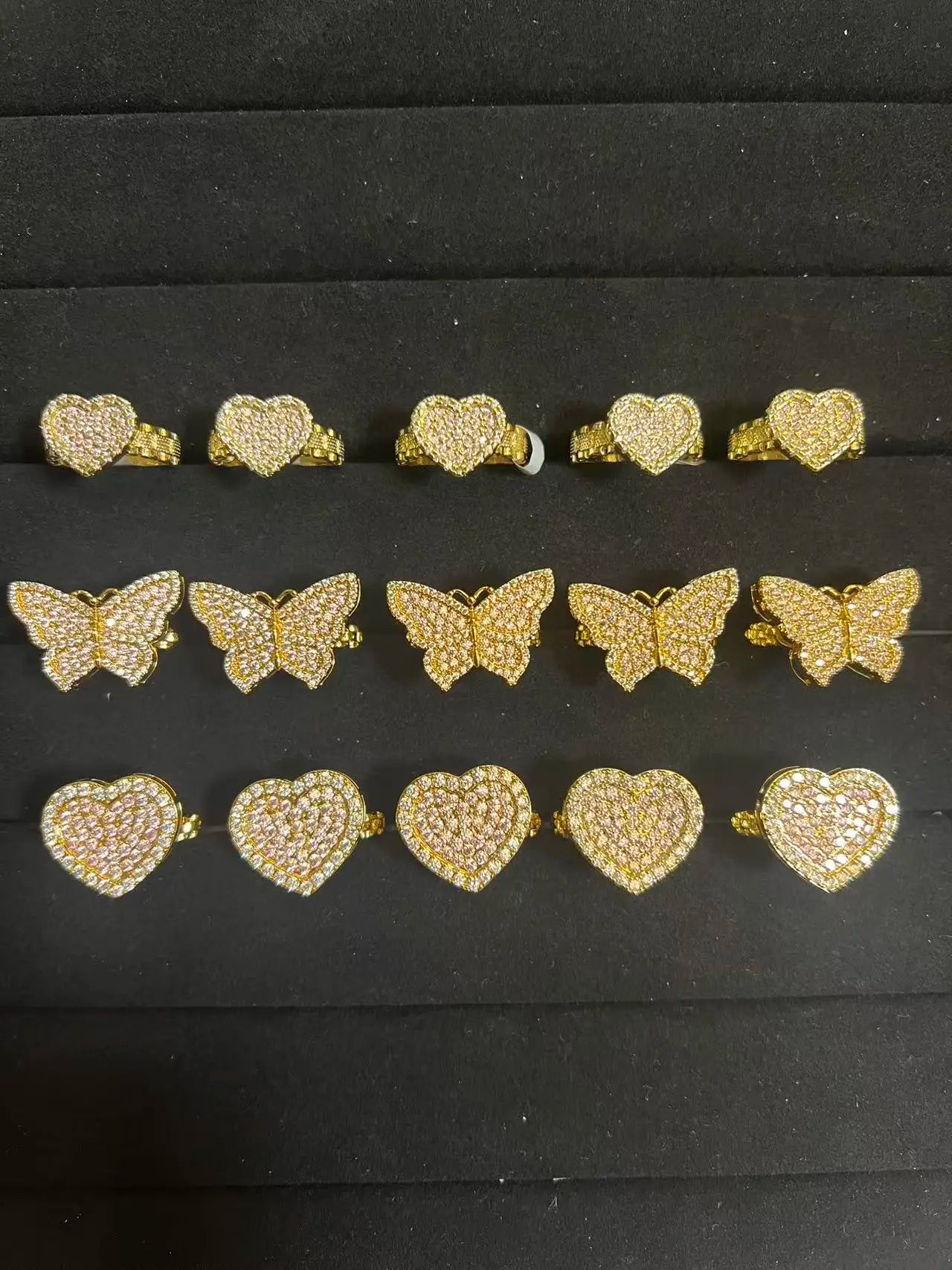 14k Gold Filled Nugget Rings Diamond Cut