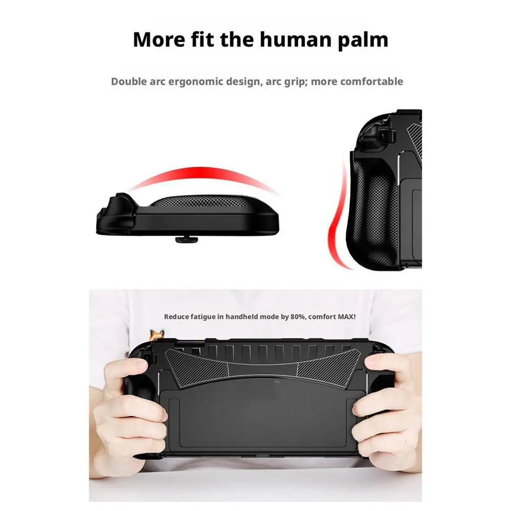 Game Console Protective Case Silicone Grip Case For Switch 2  With Stand Thumb Grip Integrated Game Console Protective Soft Case