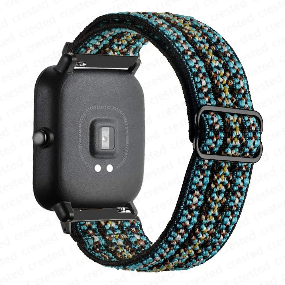 Amazfit Balance, GTR, GTS & Bip Stretch Nylon Loop Band, Slide Buckle
