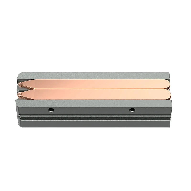 TEUCER M.2 NVMe 2280 SSD Heatsink Dual Copper Tube High Efficiency Radiator with Double-sided SSD Thermal Pad