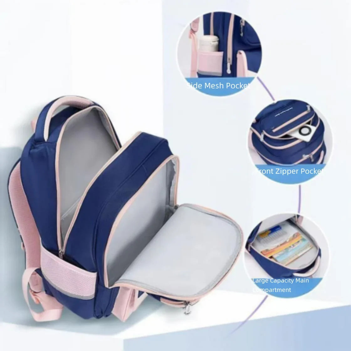Sun Eight Orthopedic School Bag Grade 3-6 Primary Student Shoulder Backpack Large Capacity Light Water Proof Mochilas Escloares