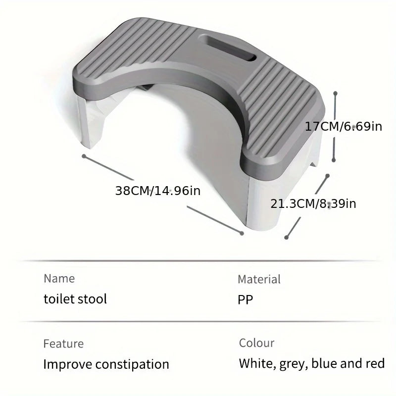 Home Thickened Toilet Foot Stool Squatting Helper Anti Slip Step Stool for Adult Children Pregnant Women Bathroom Foot Rest