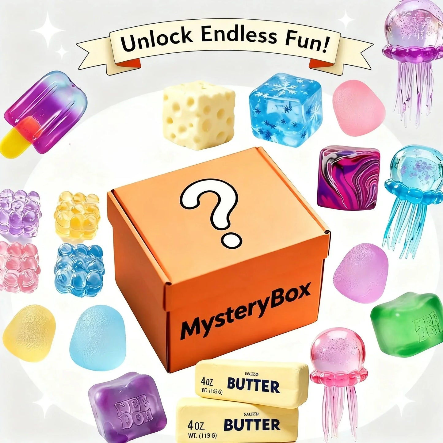 Squeeze Blind Box Cute Random Soft Squishy Mysterious Toy Fun Surprise Sensory Stress-Relief Soft Cute Squishy Stress Relief Toy