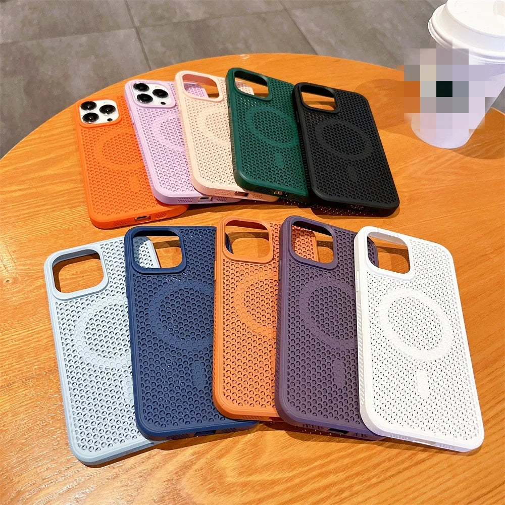 Cooling Heat Dissipation Magnetic Phone Case For iPhone