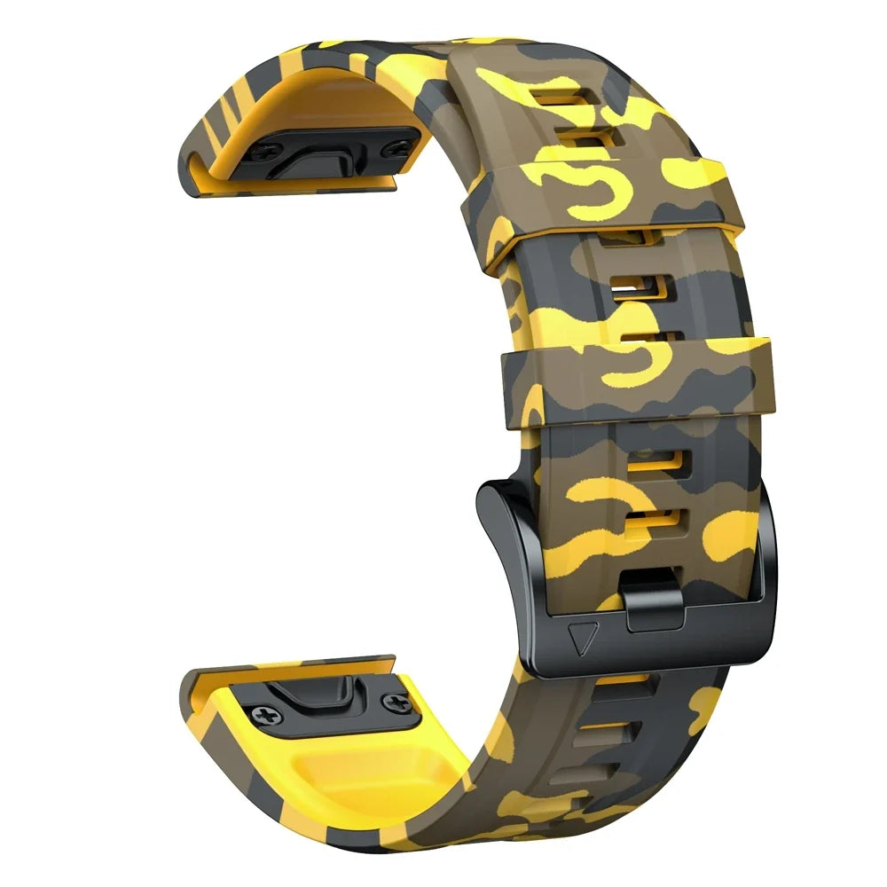 Garmin QuickFit 22/26mm Silicone Band, Camo and Solid Colors