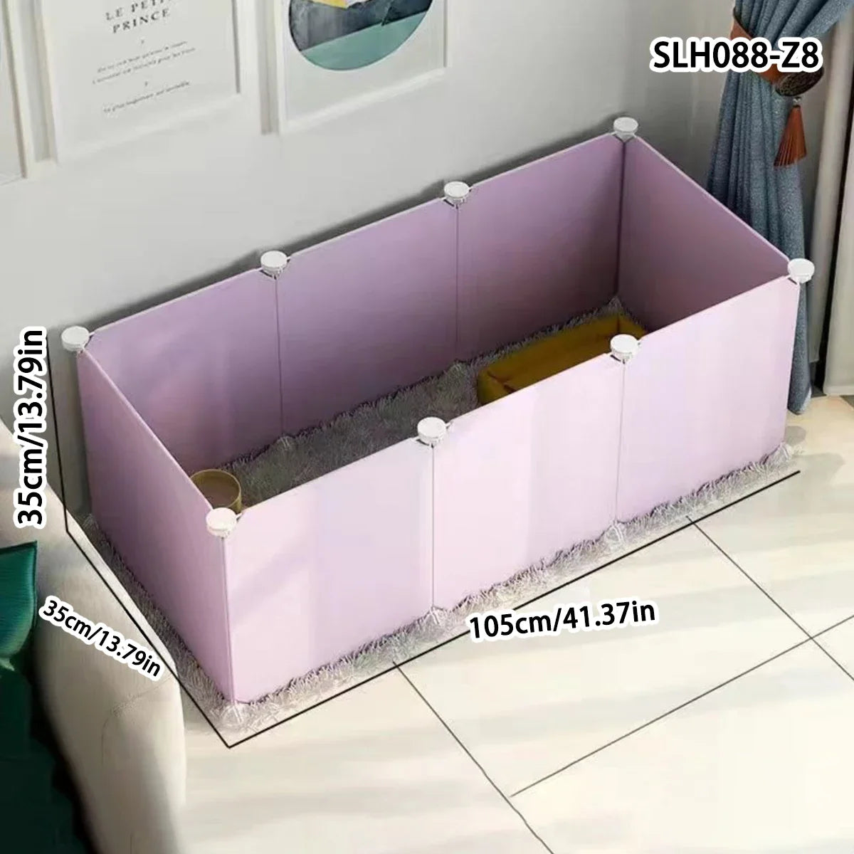 Dog Pet Fence Indoor Isolation Gate Dog Cage Small Dog Iron Guardrail Freely Combinable Cat and Dog Pet Fence