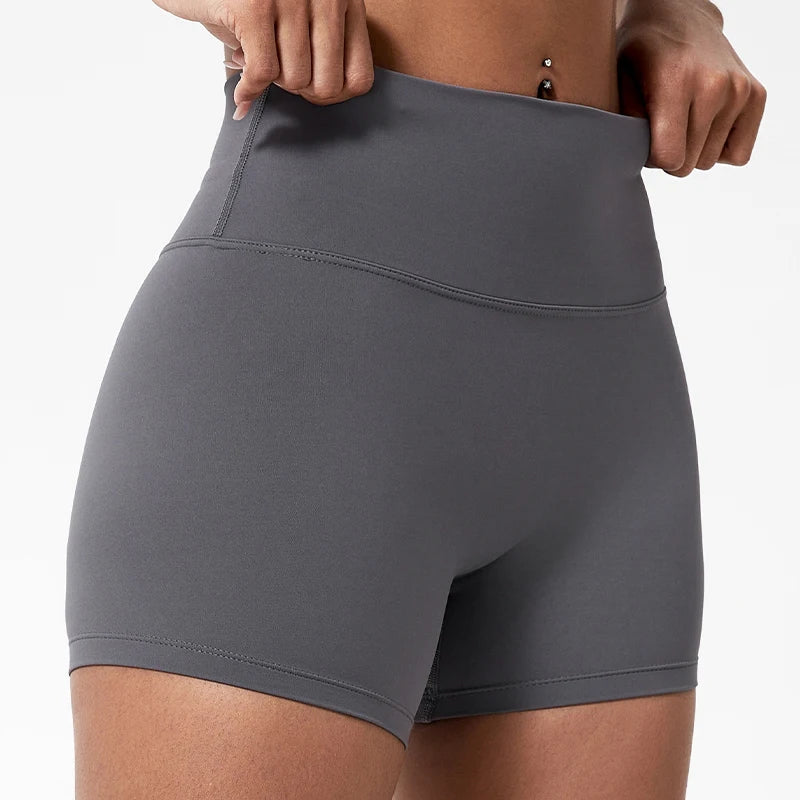 Pantalones cortos de gimnasio tipo leggings con efecto push-up para glúteos de mujer