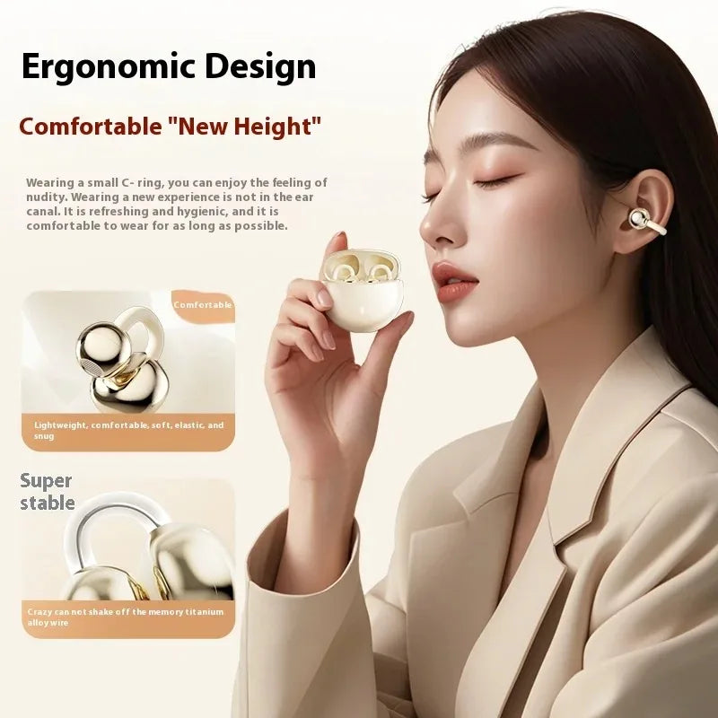Upgraded Dual Bluetooth Earbuds with Berlin 9D Stereo Sound 24H Comfort Fit IPX5 Waterproof & Noise Leak-Proof Technology