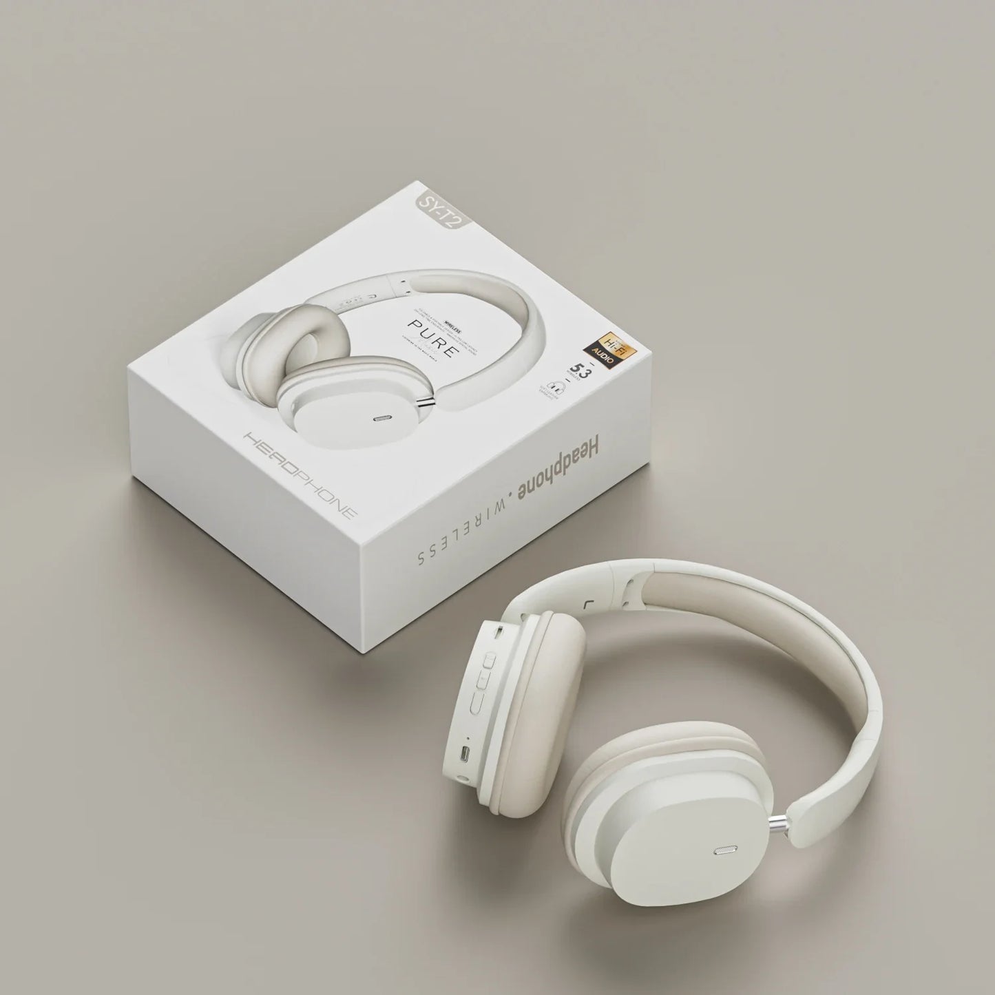 SY-T2 Wireless Bluetooth Headset With Microphone 9D Stereo Noise Canceling Headphone Choice Hifi Bass Hedset Original Packaging