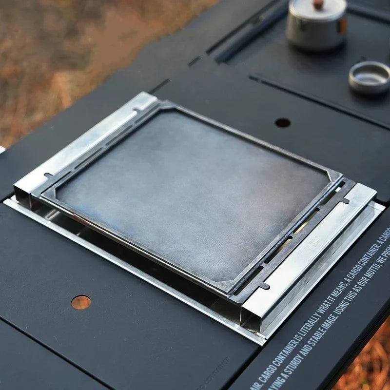 Outdoor Camping Baking Tray Barbecue Grill Tray GS450 Stove Accessories IGT Table Accessories Outdoor Camping Gear