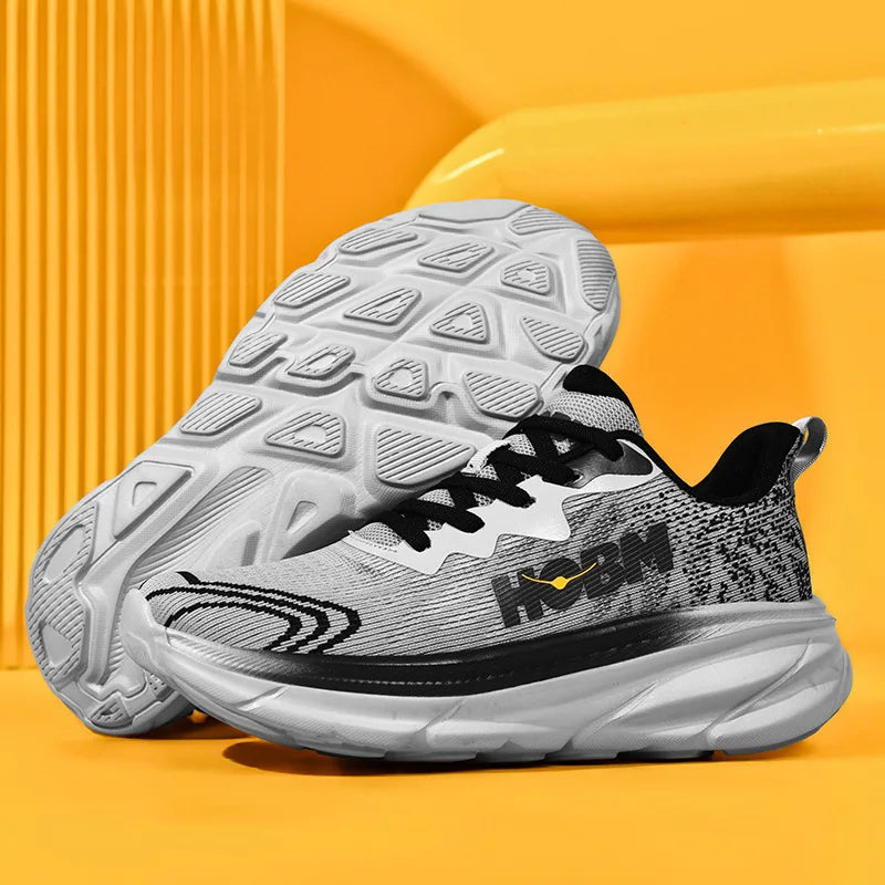 Men's Sports Shoes Thick Sole Running Shoes Breathable High Quality Soft Sole Outdoor Sports Leisure Mesh Women's Running Shoes