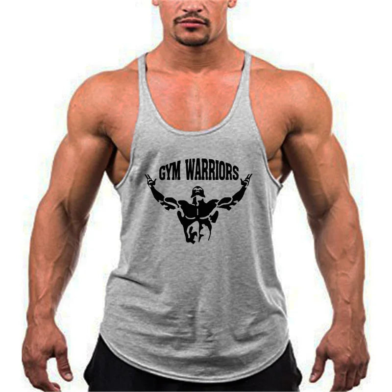 Camiseta Muscleguys sin mangas tipo tirantes finos para fitness