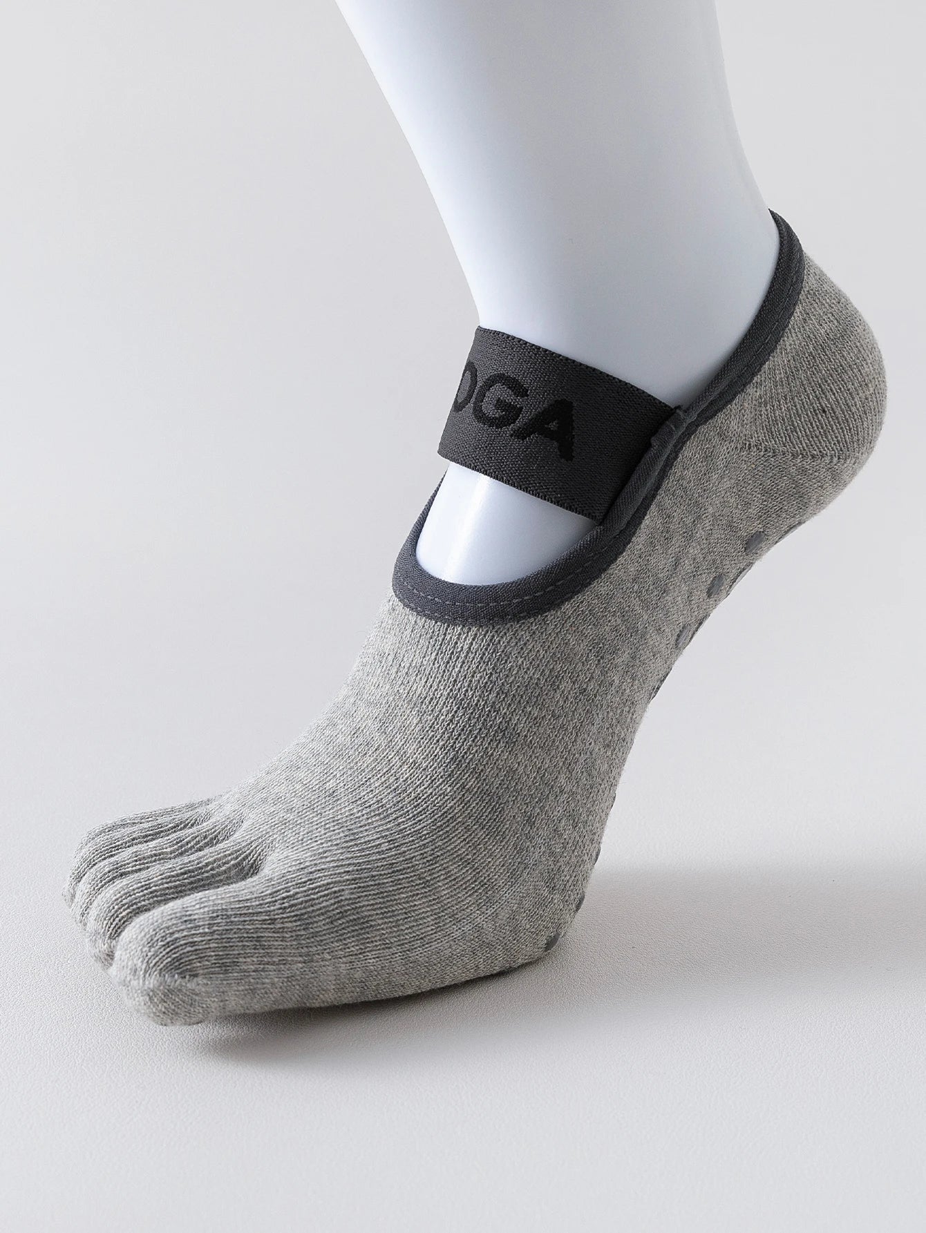 Women's five finger socks, anti slip yoga socks
