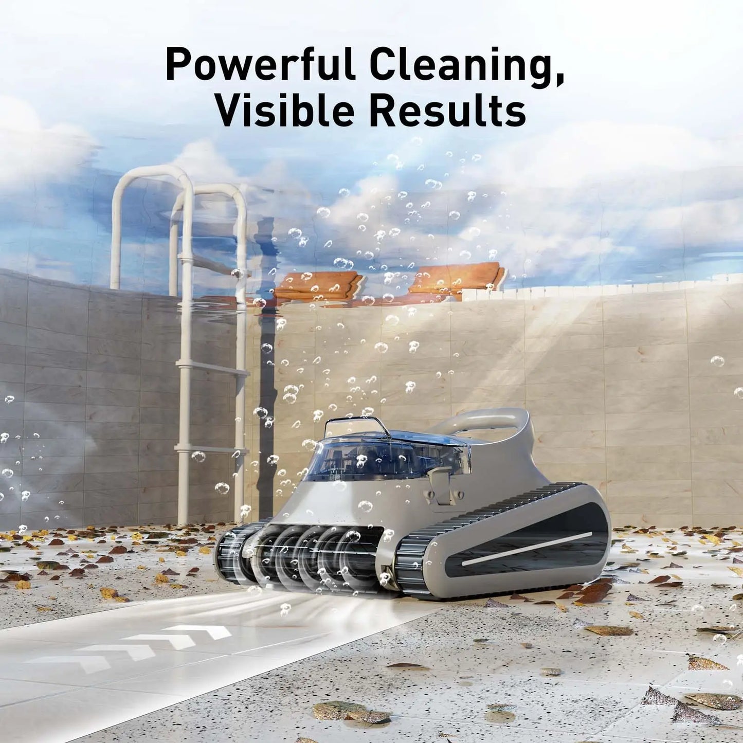 Seauto Crab Pro Cordless Robotic Cleaner, for Inground Pools Up to
