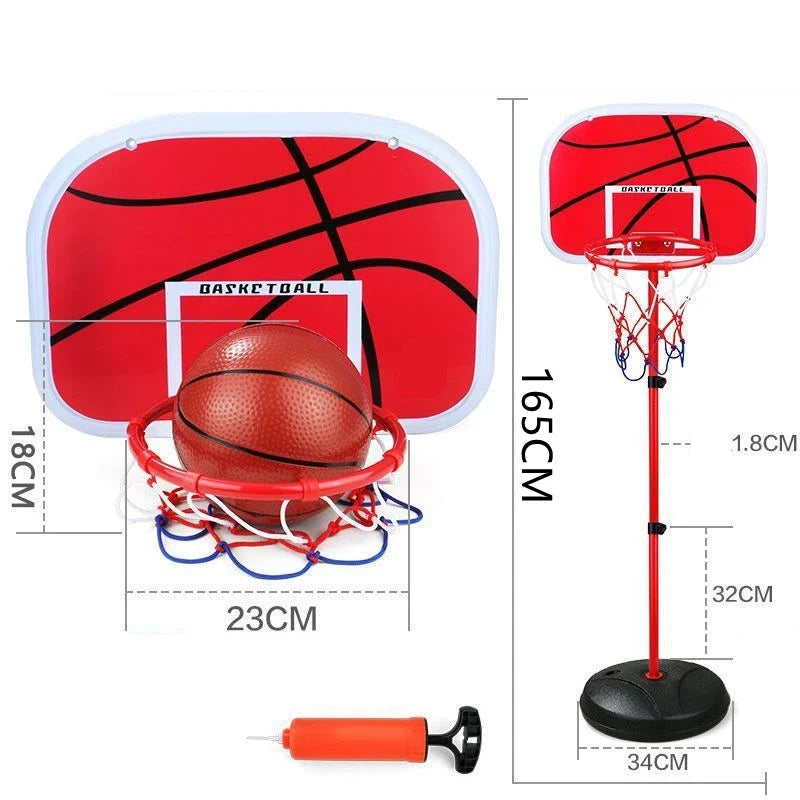 Basketball Hoop 63-150CM Toddler Adjustable Stand Rack Toys For Kids Baby Outdoor Indoor Ball Sport Basket Holder Hoop Game